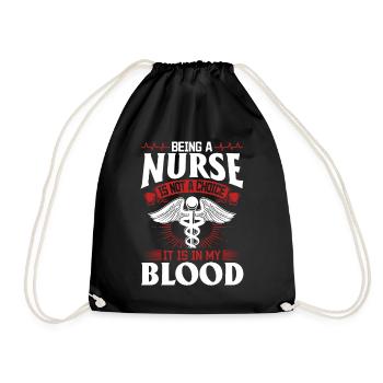 Hospice Nurse Registered Nurse Hospital Nurse - Turnbeutel - Schwarz - Vorne