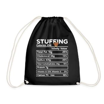 Farce amusante pour la nutrition de Thanksgiving en famille - Sac de sport léger - noir - Devant