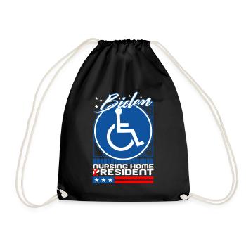 Chemise de soins infirmiers, Biden maison de soins infirmiers résident Tee, - Sac de sport léger - noir - Devant