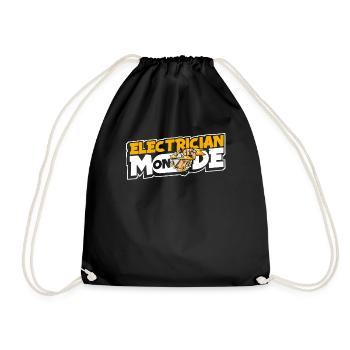 Electrician Mode On Electrical Engineer Electronics Technician - Drawstring Bag - black - Front