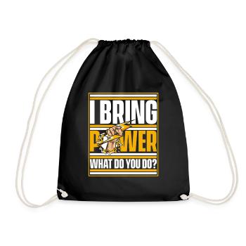 J’apporte de l’énergie Qu’est-ce que tu fais Ingénieur en électronique - Sac de sport léger - noir - Devant