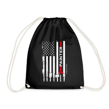 House Painter Decorator American - Drawstring Bag - black - Front