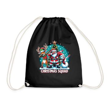 Christmas Squad - Drawstring Bag - black - Front