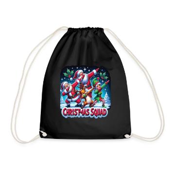 Escouade de Noël - Sac de sport léger - noir - Devant