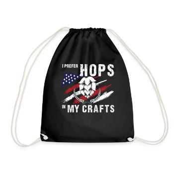 US Flag Homebrew Funny Craft Beer Brewery Patrioti - Turnbeutel - Schwarz - Vorne