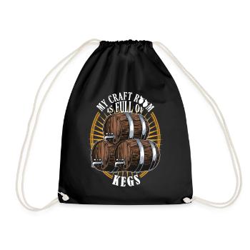 Funny Beer Brewer Craft Homebrew Brewery - Turnbeutel - Schwarz - Vorne