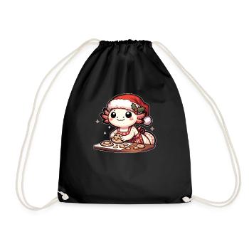 Axolotl Noël Lieux Cuit Noël - Sac de sport léger - noir - Devant