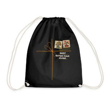 Bonsai Dad Bonsai Tree Bonsai Plants - Drawstring Bag - black - Front