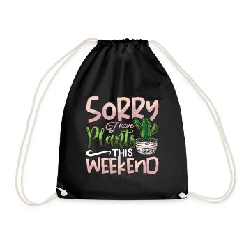 Houseplants Sorry I Have Plants This Indoor Plants - Drawstring Bag - black - Front