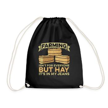 Harvester Farming Isn't For Everyone Farming Life - Drawstring Bag - black - Front