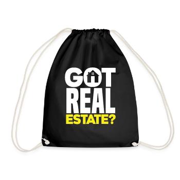 Real Estate Agent Housing - Drawstring Bag - black - Front