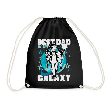 Best Dad, Dad, Father's Day, Dad Daddy Saying - Drawstring Bag - black - Front