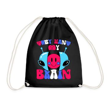 Alien, OVNI, UAP, Espace, Objet volant de l’espace - Sac de sport léger - noir - Devant