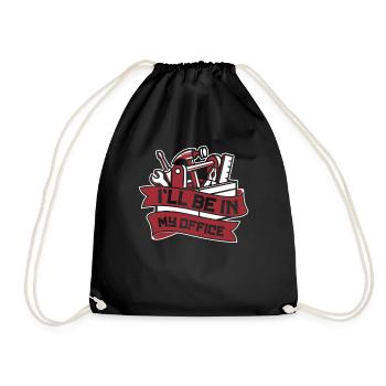 Je serai dans mon bureau Mécatronicien Maître Automobile - Sac de sport léger - noir - Devant
