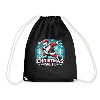Escouade de Noël - Sac de sport léger - noir - Devant