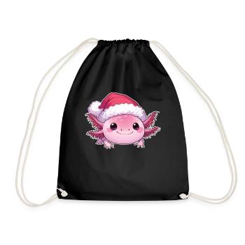 Axolotl Noël Axolotls mignons Joyeux Noël - Sac de sport léger - noir - Devant
