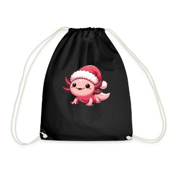 Axolotl Noël Axolotls mignons Joyeux Noël - Sac de sport léger - noir - Devant
