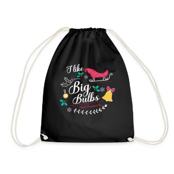 J’aime Big Bulbs et je ne peux pas mentir - Noël - Sac de sport léger - noir - Devant