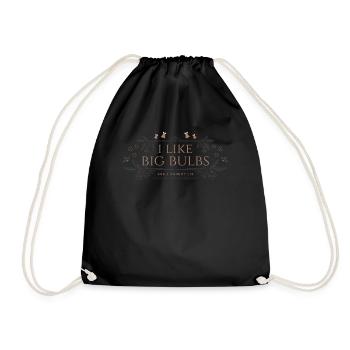 I like Big Bulbs and I cannot lie - Christmas - Drawstring Bag - black - Front