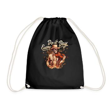 Violoniste-Musicien Violons Instruments de musique Violoniste - Sac de sport léger - noir - Devant