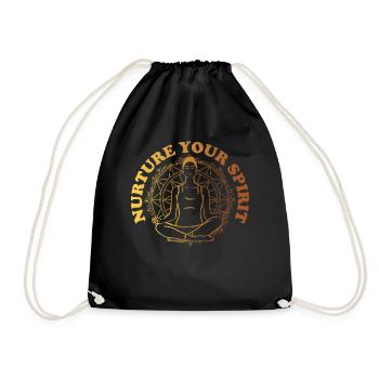 Nurture Your Spirit Yoga Meditation - Turnbeutel - Schwarz - Vorne
