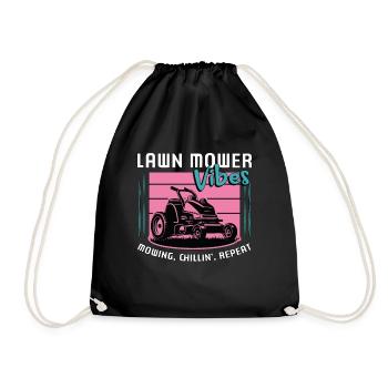 Tondeuse à gazon Tondeuse Vibes Tonte Chillin' Tonte de pelouse - Sac de sport léger - noir - Devant