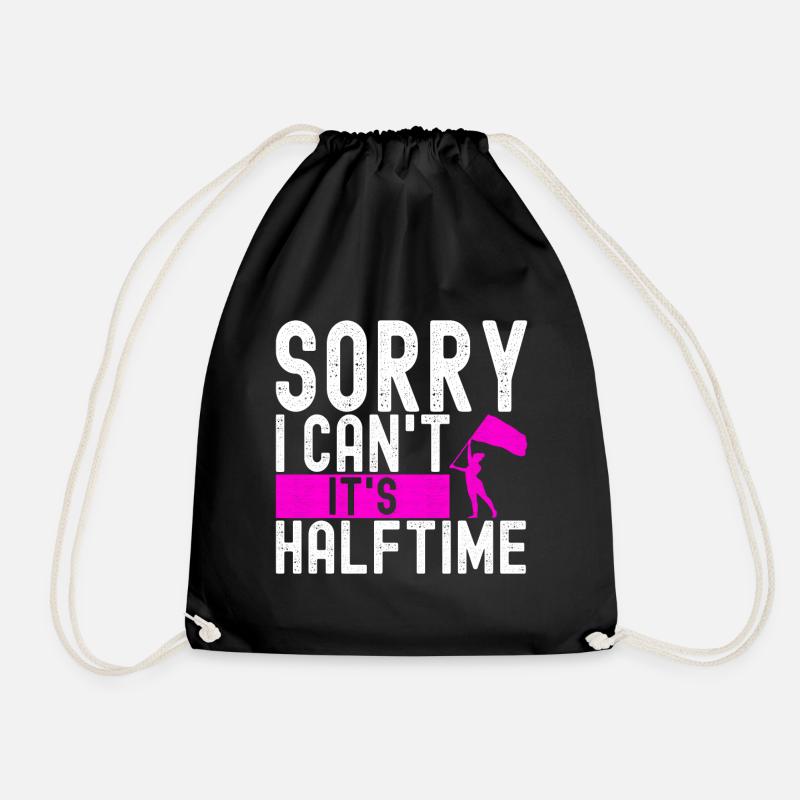 Flag Waving Marching Band Color Guard - Drawstring Bag - black