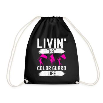Drapeau agitant la fanfare garde de couleur - Sac de sport léger - noir - Devant