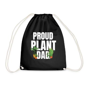 Proud Plant Dad Cool Gardener Garden Plant Lover - Turnbeutel - Schwarz - Vorne