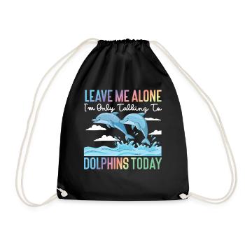 Dauphin laisse-moi tranquille Je ne suis que - Sac de sport léger - noir - Devant