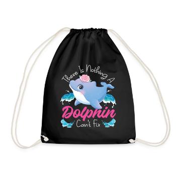 Dauphin Il n’y a rien Un dauphin - Sac de sport léger - noir - Devant