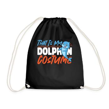Dolphin Halloween That Is My - Drawstring Bag - black - Front