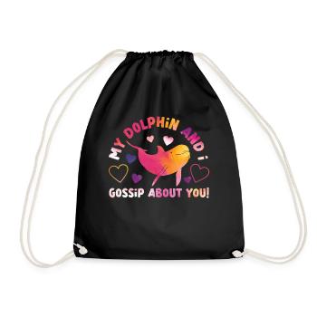 Dolphin Mon Dauphin Et Je Gossip - Sac de sport léger - noir - Devant