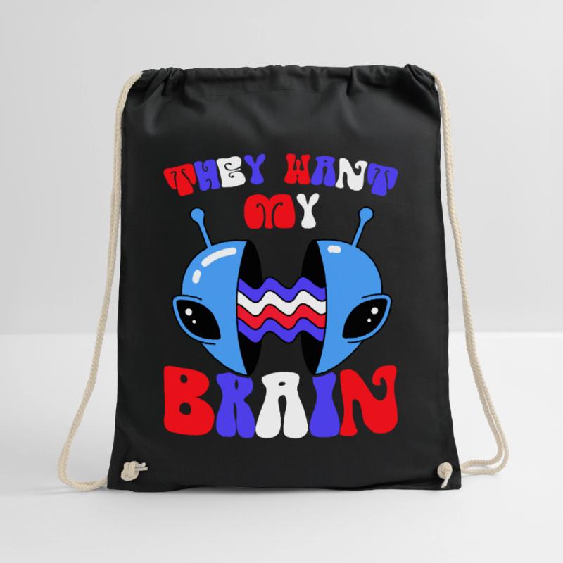 Alien, UFO, UAP, Space, Space Flying Object Drawstring Bag