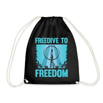 Diving, Apnea Diving, Apnea No Limit Freediving - Drawstring Bag - black - Front