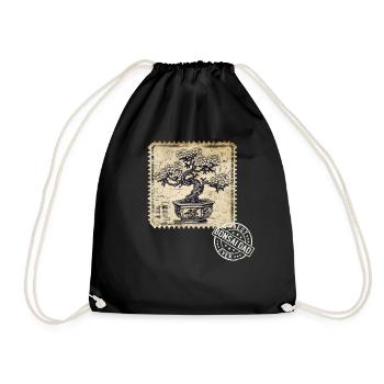 Bonsai Dad Bonsai Tree Bonsai Plants - Drawstring Bag - black - Front