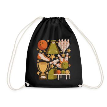 Bowling - Drawstring Bag - black - Front
