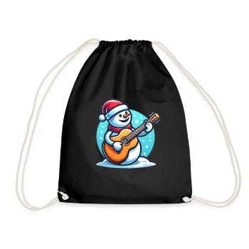 Conception d’instruments de musique de Noël - Sac de sport léger - noir - Devant