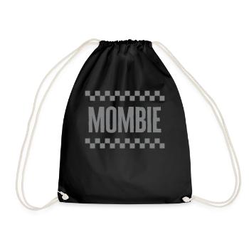Chemise mère, Mombie Tee, cadeau pour la fête des mères - Sac de sport léger - noir - Devant
