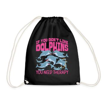 Dauphin si vous n’aimez pas les dauphins - Sac de sport léger - noir - Devant