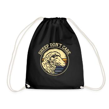Moutons et chèvres d’élevage Les moutons ne se soucient pas du bétail - Sac de sport léger - noir - Devant