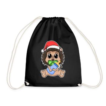 Noël Bébé Lion - Sac de sport léger - noir - Devant
