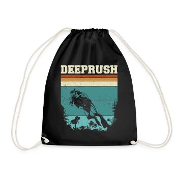 Scuba Diving, Scuba Diving, Holiday Sea Diver - Drawstring Bag - black - Front