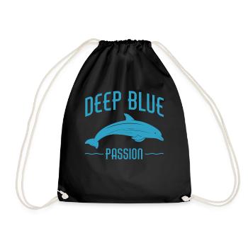 Scuba Diving, Scuba Diving, Holiday Sea Diver - Drawstring Bag - black - Front