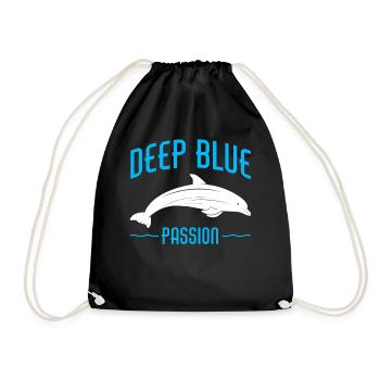 Scuba Diving, Scuba Diving, Holiday Sea Diver - Drawstring Bag - black - Front