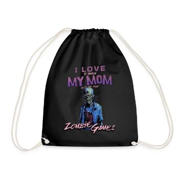 J’aime ma maman Zombie Jeux vidéo pour les joueurs Gamers - Sac de sport léger - noir - Devant