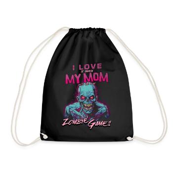J’aime ma maman Zombie Jeux vidéo pour les joueurs Gamers - Sac de sport léger - noir - Devant