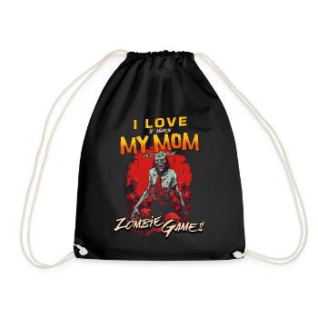 J’adore mes jeux vidéo Mom Zombie pour les gamers - Sac de sport léger - noir - Devant
