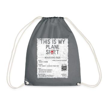 Devis de voyage de vacances - C’est mon avion - Sac de sport léger - gris - Devant