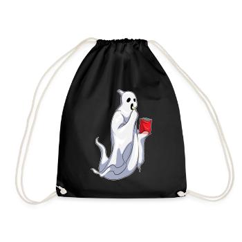 Chips de pommes de terre Halloween fantômes - Sac de sport léger - noir - Devant